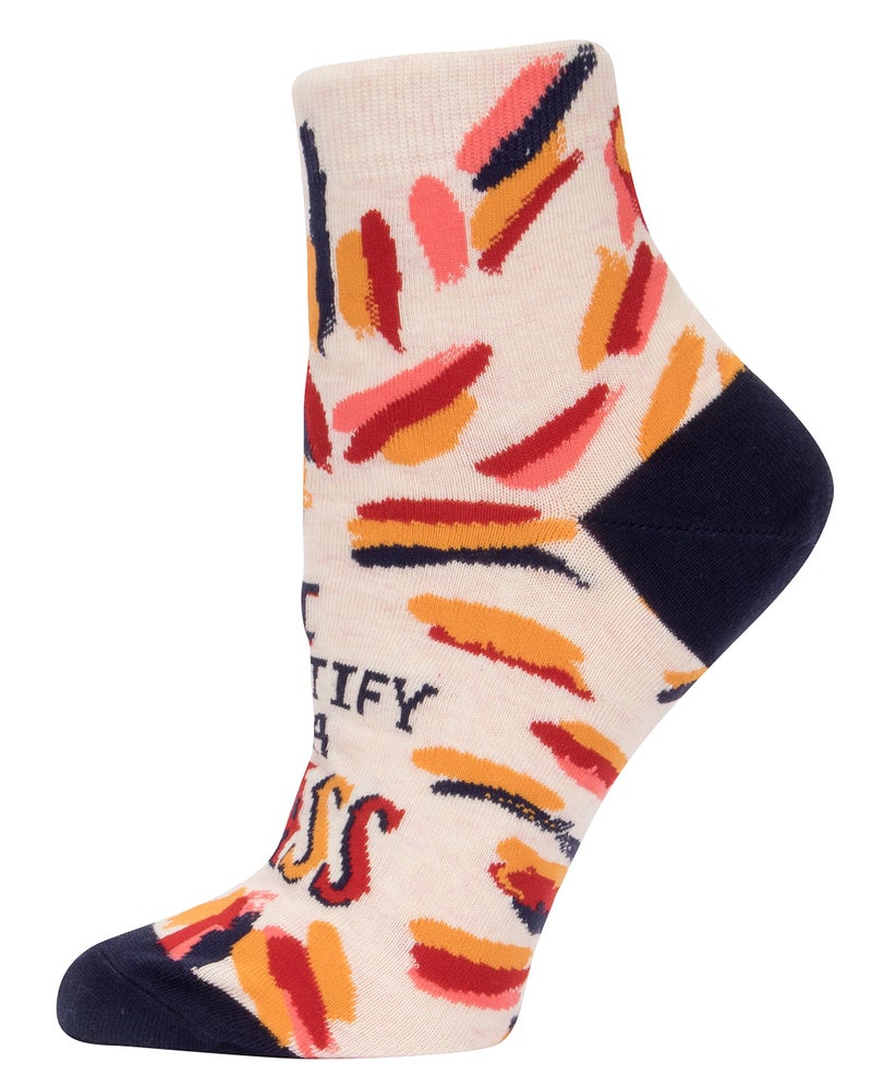 Blue Q Women's Novelty Ankle Socks (fit women's shoe size 5-10) - Image 3